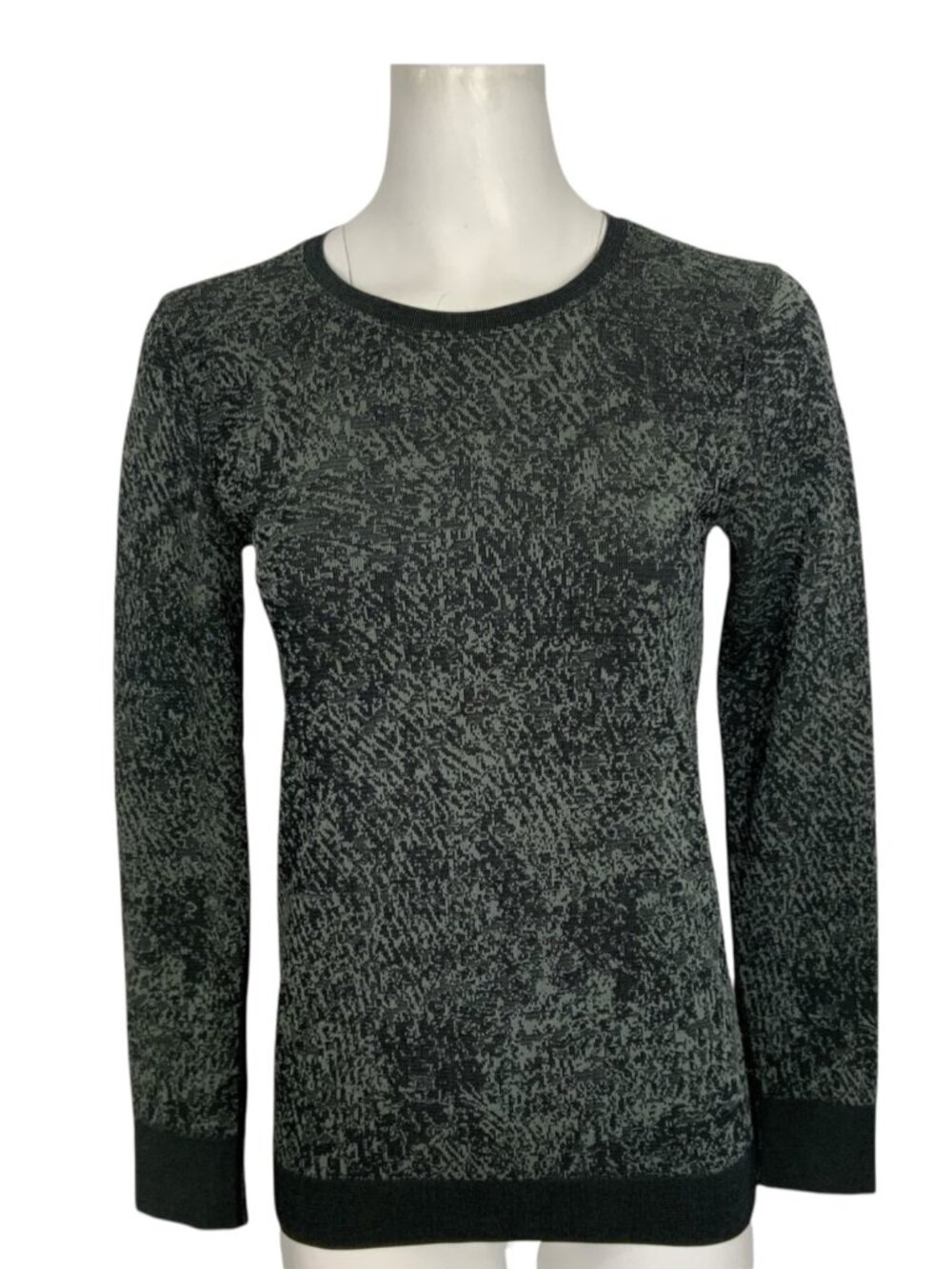 Lululemon Swiftly Breathe Long Sleeve Shirt 4 Floral Fauna Black Rhino Grey